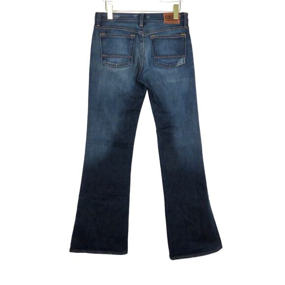 90s Vintage Ralph Lauren Polo Low Rise Dark Wash Bootcut Flared Jeans 30" Retro - Picture 5 of 8